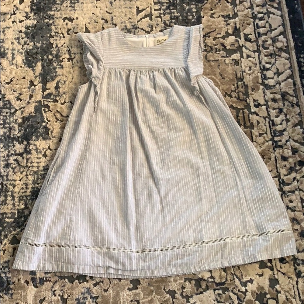 Grey stripped dress